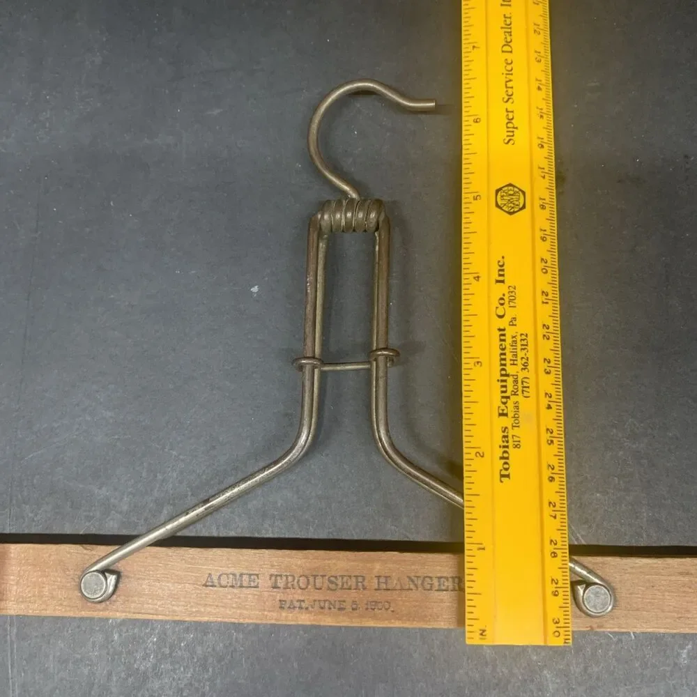 Antique Acme Trouser Hanger 1900 Pat. Sam’L Kuhn Harrisburg Pa Advertising